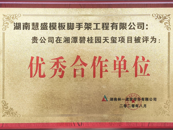 湘潭碧桂園天璽項(xiàng)目-優(yōu)秀合作單位